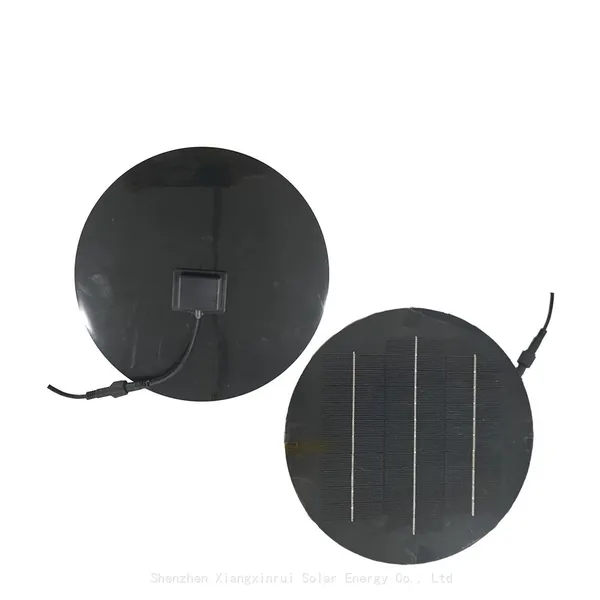 Customized Circle Shape 5.8w 18v Small Solar Panels Diameter 240mm Glass Solar Panel Widely Use photo-4