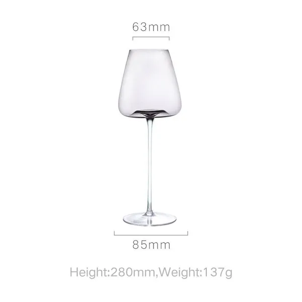 Free Samples Clear Luxury Goblet Crystal Wine Glasses Stemless Red Wine Glass Lead Free Long Stem Glassware photo-3