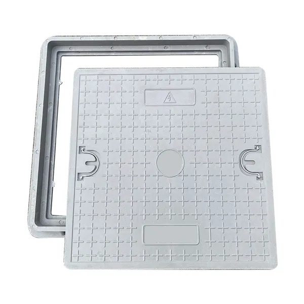 40x40 Fiberglass Manhole Cover With Pull Rings