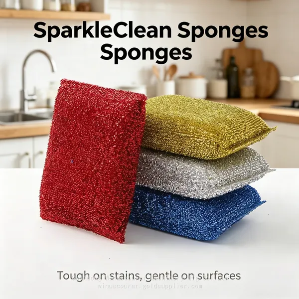 High Density Silver Glitter Mesh Cleaning Cloth Semi-Finished Roll Dish Sponge Fabric Bulk Wholesale photo-2