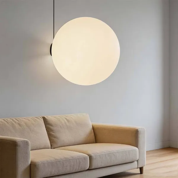Custom Color Temperature Wireless Remote Round Plastic Wall Globe Sconce Light for Indoor Balcony Bedroom Decor