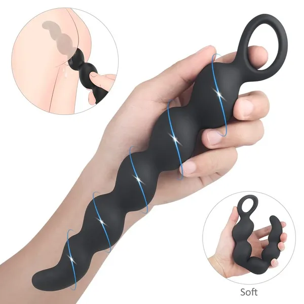 Аналовые шарики Chain-Design - медицинский силикон, IPX7, OEM