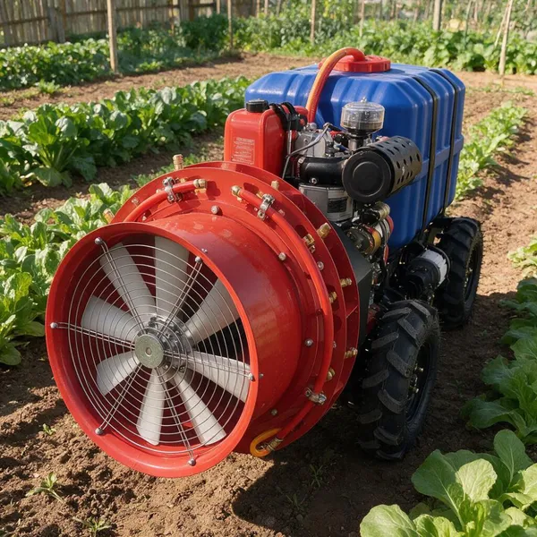Farm Gasoline Engine Remote Controlled Orchard Sprayer Crawler Type Air Blast Pest Control Machine