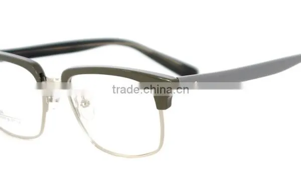 Acetate Square Spectacles Half Frame Vintage Glasses photo-4