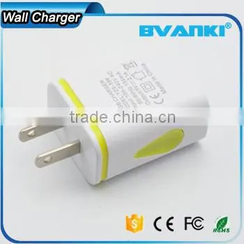 Factory Price Top Quality Portable 5V/2.1A LED Light Dual USB Charger Travel USB Wall Charger for Iphone/samsung Free Sample photo-2