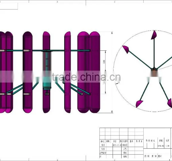 Energy Saving and Non Pollution 10KW VAWT Vertical Axis Wind Turbine photo-4