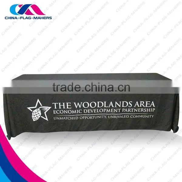 Custom Anti Slip Nonwoven Striped Black Table Cloth photo-3