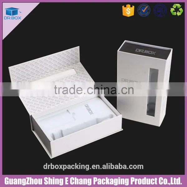 Black Pearl Paper Printing Cosmetic Cardboard Box With Transparent Window photo-6