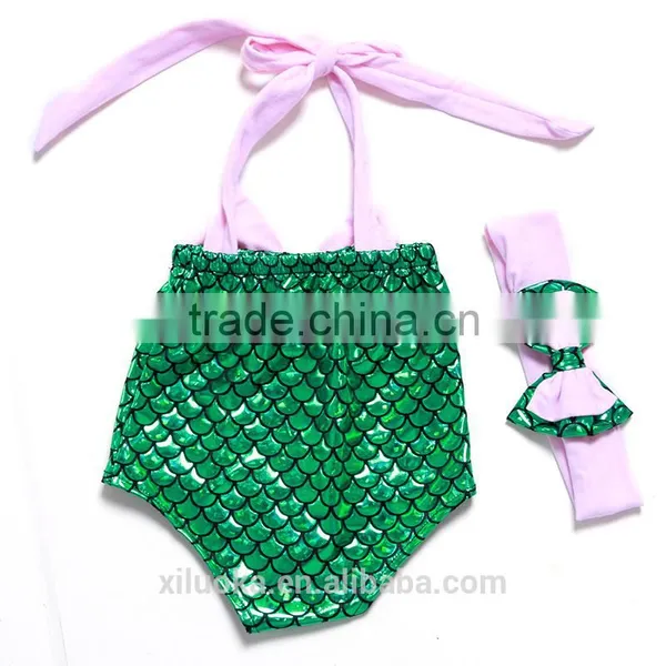 Kids Girls Summer Mermaid Swimwear Bikini Set Swimsuit Swimming Fancy Costume Mermaid Tail Most Popular photo-2
