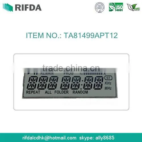 monochrome 14 segment display