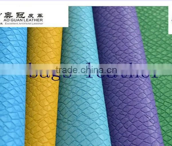 Snake Skin Synthetic Leather for Women Bags