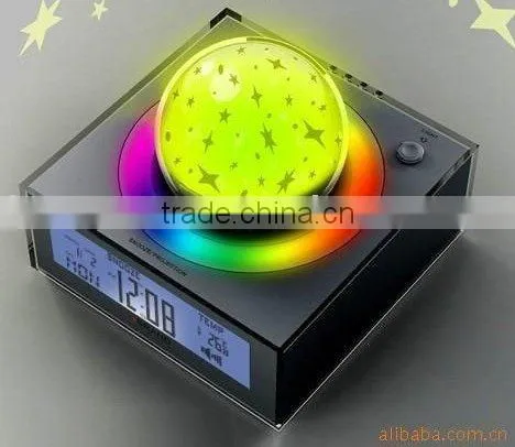 Projecting Star With LCD Clock,table Clock,digital Clock