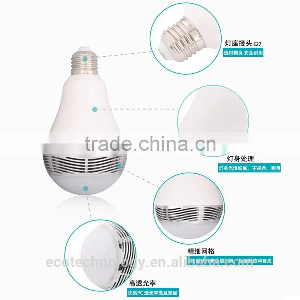 BL05 Bluetooth 4.0 Music Audio LED Speaker 7 Colors Bulb LED Light Lamp White E27 Mobilephone App Control For Iphone Samsung photo-2