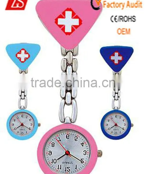 2012 New Thick Triangle Nurse Pocket Quartz Watch