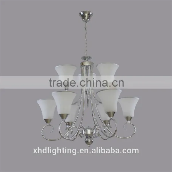 Zhongshan XHD 9 Heads Traditional Glass Chandelier Pendant Lamp