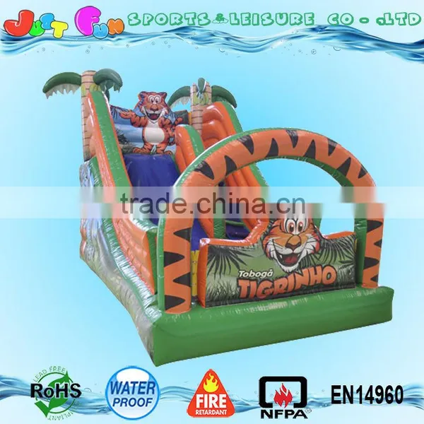 Cheap Inflatable Slide Tiger Theme for Children Garden for Sale photo-5