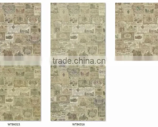 Customizable Printing Plastic Wallpaper, Traditional Special Design Wallcovering for Hotel , Anti-static Wall Sticker Store photo-4