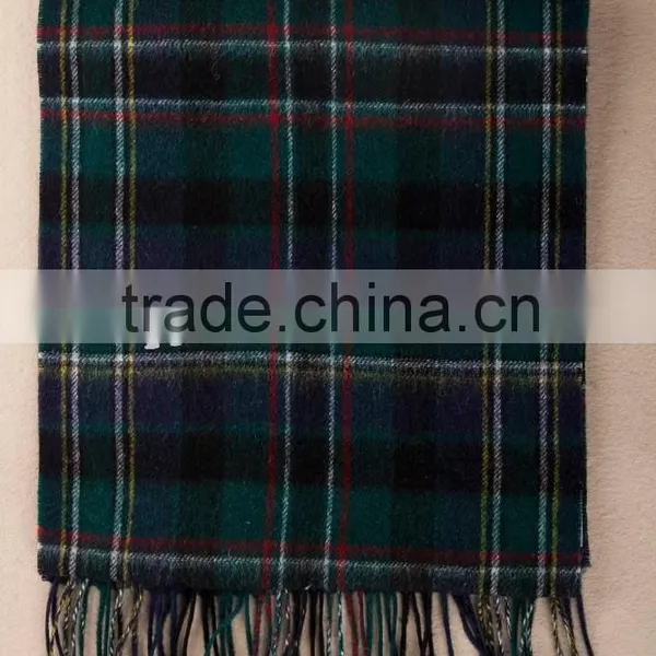 Wool Cashmere Scottish Plaid Winter Scarf WCS14112223 photo-3