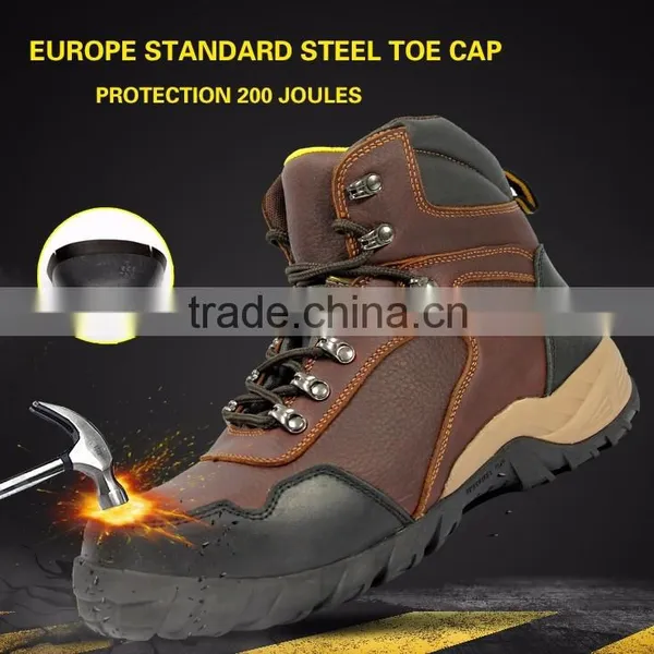 Top Brand High Quality Full Grand Leather Rubber Sole Safety Boot Quality Choice photo-6