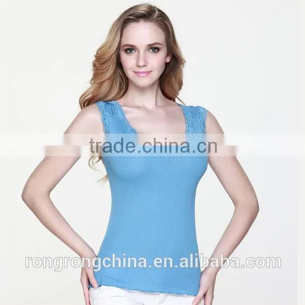 Fashion Women Camisole Lady Vest Silk Sleeveless Tanktops photo-4