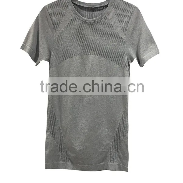 Santic Men's Seamless S/S Shirt OEM Service Cation Fabric Melange
