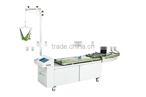 Traction Bed for Cervical and Lumbar Vertebra Treatment