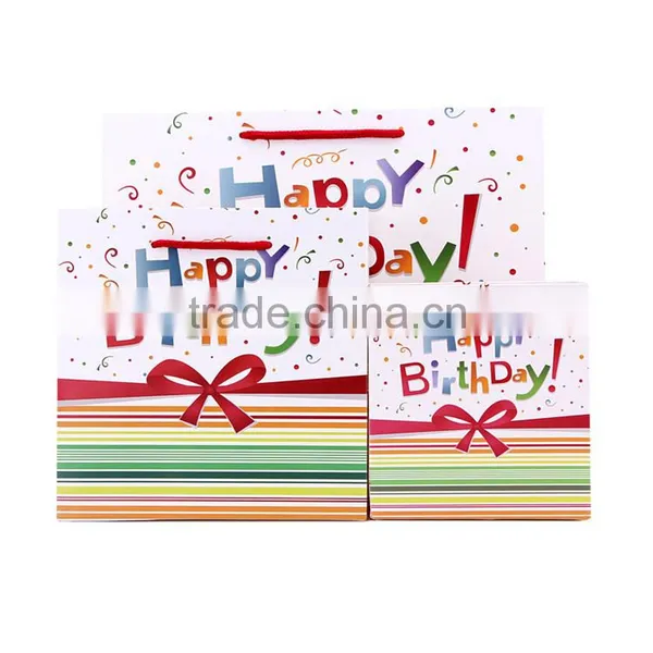 High Quality Cotton Handle Fancy Printed Paper Gift Bag photo-4
