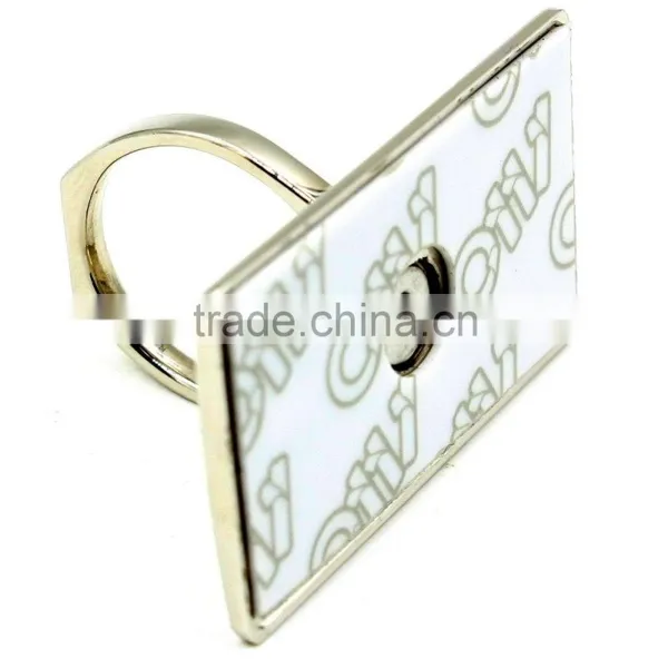 Rectangle Crystal Smart Ring Finger Grip Stand Holder photo-3