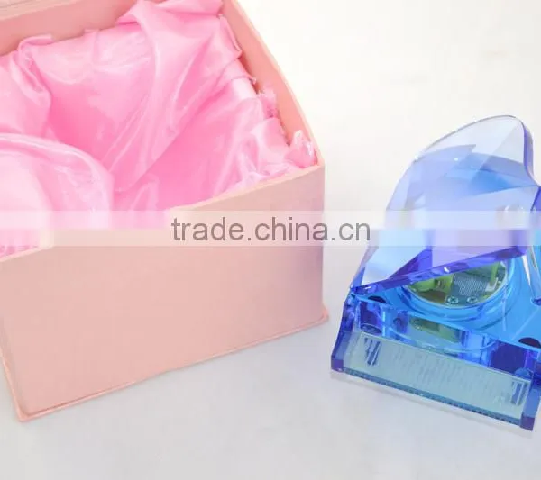 crystal music box with high-end crystal material pull string music box for toys