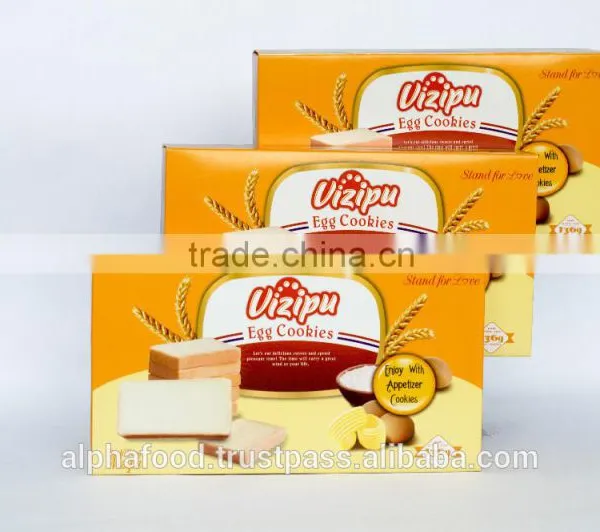 DELICIOUS TASTE BISCUITS - Vizipu 136g Egg Cookies