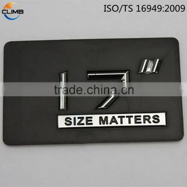High Quality Car Badge Letters Small Chrome Letters 3D ABS Chrome Letter photo-4