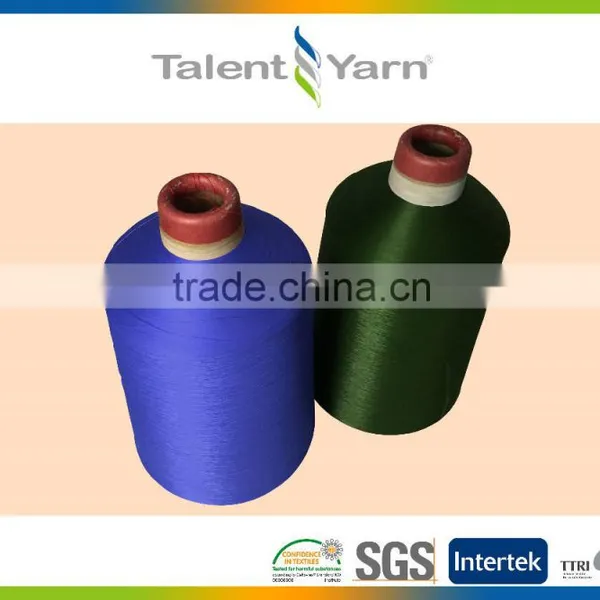 OEM Functional Antibacterial Antimicrobial 100 % Polyester Yarn for Fabric photo-2