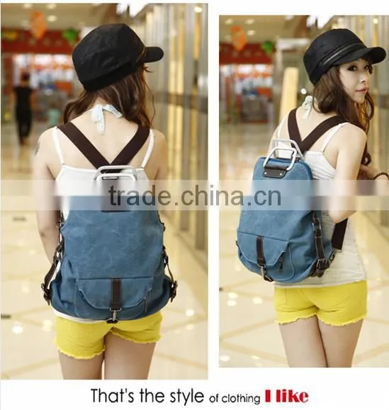 2016 Fashionable Backpack Canvas School Backpack Girl's Day Backpack photo-3