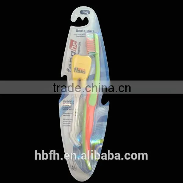 Medium Nylon Bristle Toothbrush Kit With Dental Floss and Toothpick photo-5