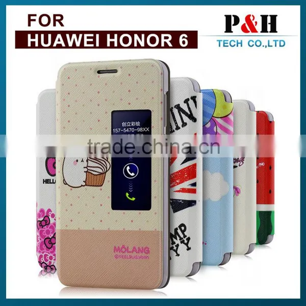 For Huawei Honor 6 Plus Case, Color Print Leather Case for Honor 6 Plus , For Honor 6 Plus Case photo-2