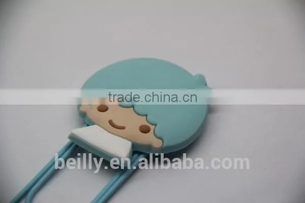 Custom Shape Silicone Carton Design Bookmark for Book photo-4