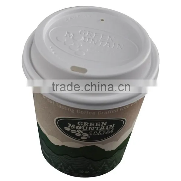 Biodegradable Coffee Ripple Paper Cup With Lid photo-2