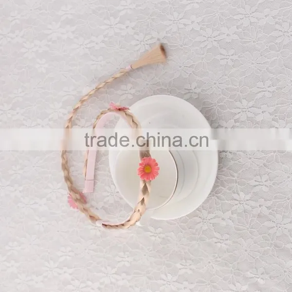 Girl's Cosplay Human Hair Headband Decoration Party Wigs photo-2