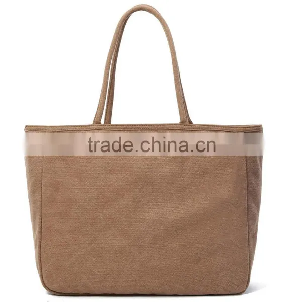 Wholesale Fashionable High Quality Cheap Style Heavy Canvas Tote Bag GW769 photo-2