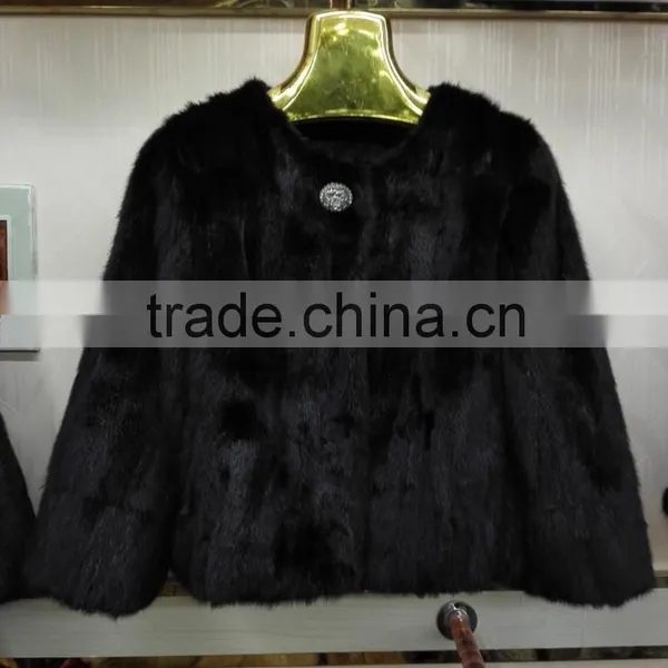 Korean Women Winter Mink Fur Clothes 2015 photo-2