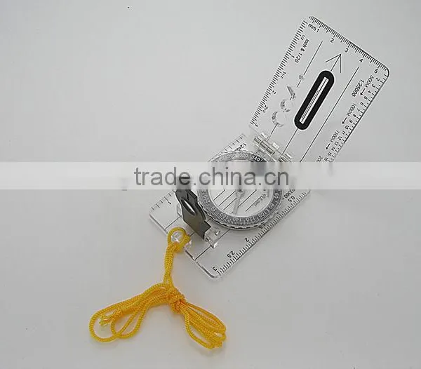 Mini Compass With Map Measuring Ruler Lanyard Emergency Survival Tool photo-5