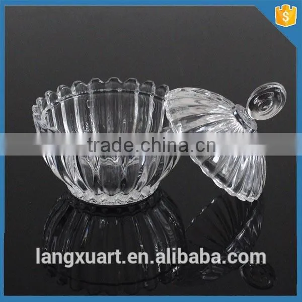Bling Crystal Candle Glass Jar Dome Lid photo-3
