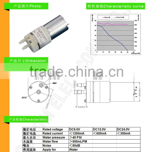 Air Cooler Water Pump, Hydraulic Pump ,dc Mini Water Pump photo-2