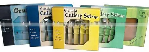 24 Pcs Cutlery Set With Stainless Steel