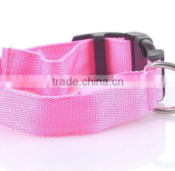 Pets Dog LED Light Blink Flash Night Safety Nylon Collar Waterproof photo-6
