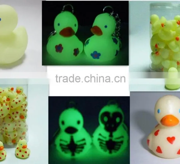 Rubber Toy Manufacture Glow in Dark Halloween Skull Duck photo-2