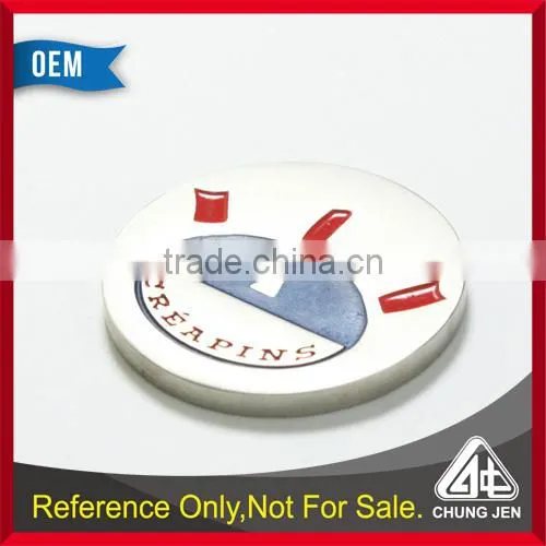 Best Selling Soft Enamel/ Cloisonne Laser Logo Nickel Metal Trolley Token photo-2