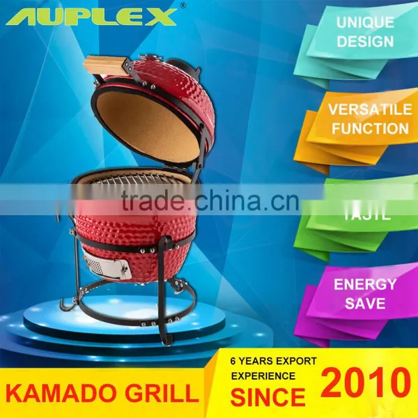 Ceramic Shell BBQ Mini Terracotta Charcoal Grill photo-3
