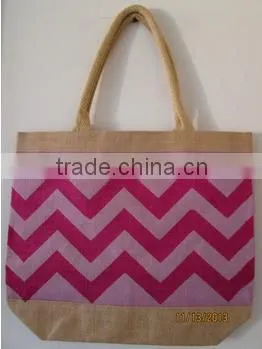2016 CHEVRON JUTE SHOPPING BAG photo-3
