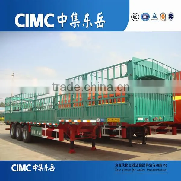 Tri Axle Side Wall High Bed Trailer With Semi Trailer Door photo-2